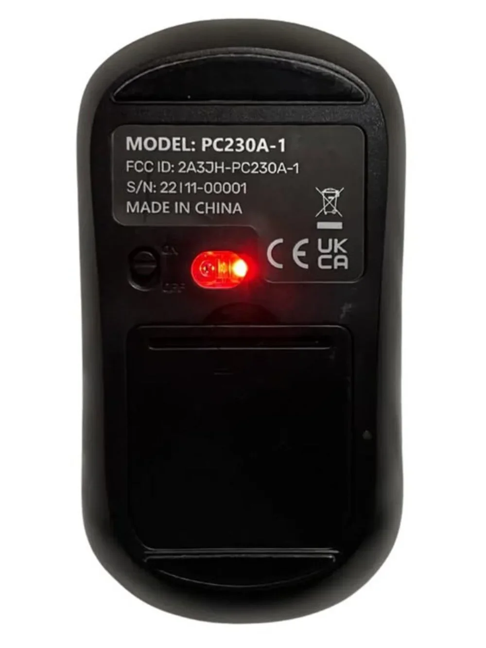 VicTsing Wireless Mouse PC230A-1 USB Receiver Included Tested Working Black